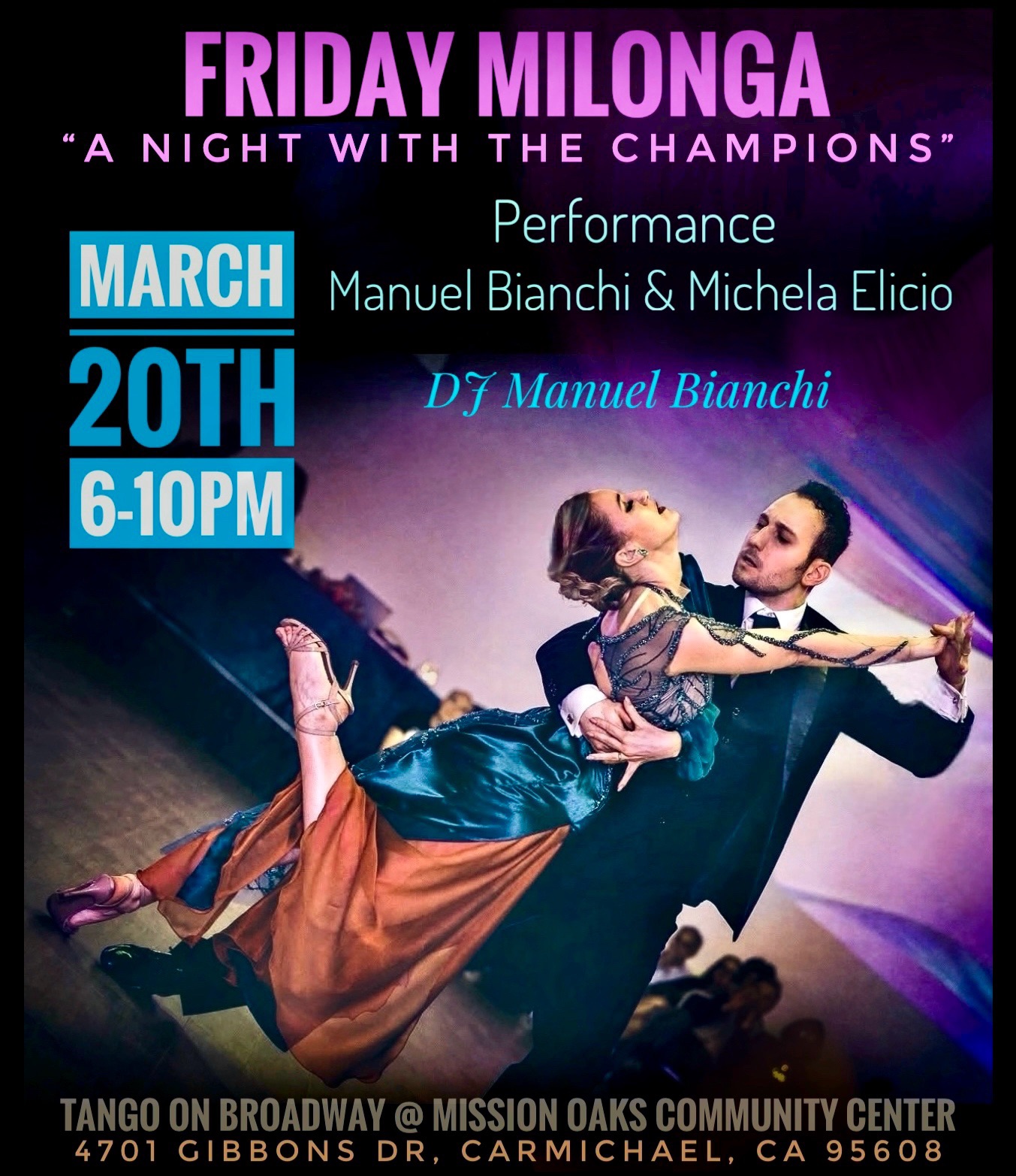 ✨ FRIDAY MILONGA ✨ “A Night with the Champions”