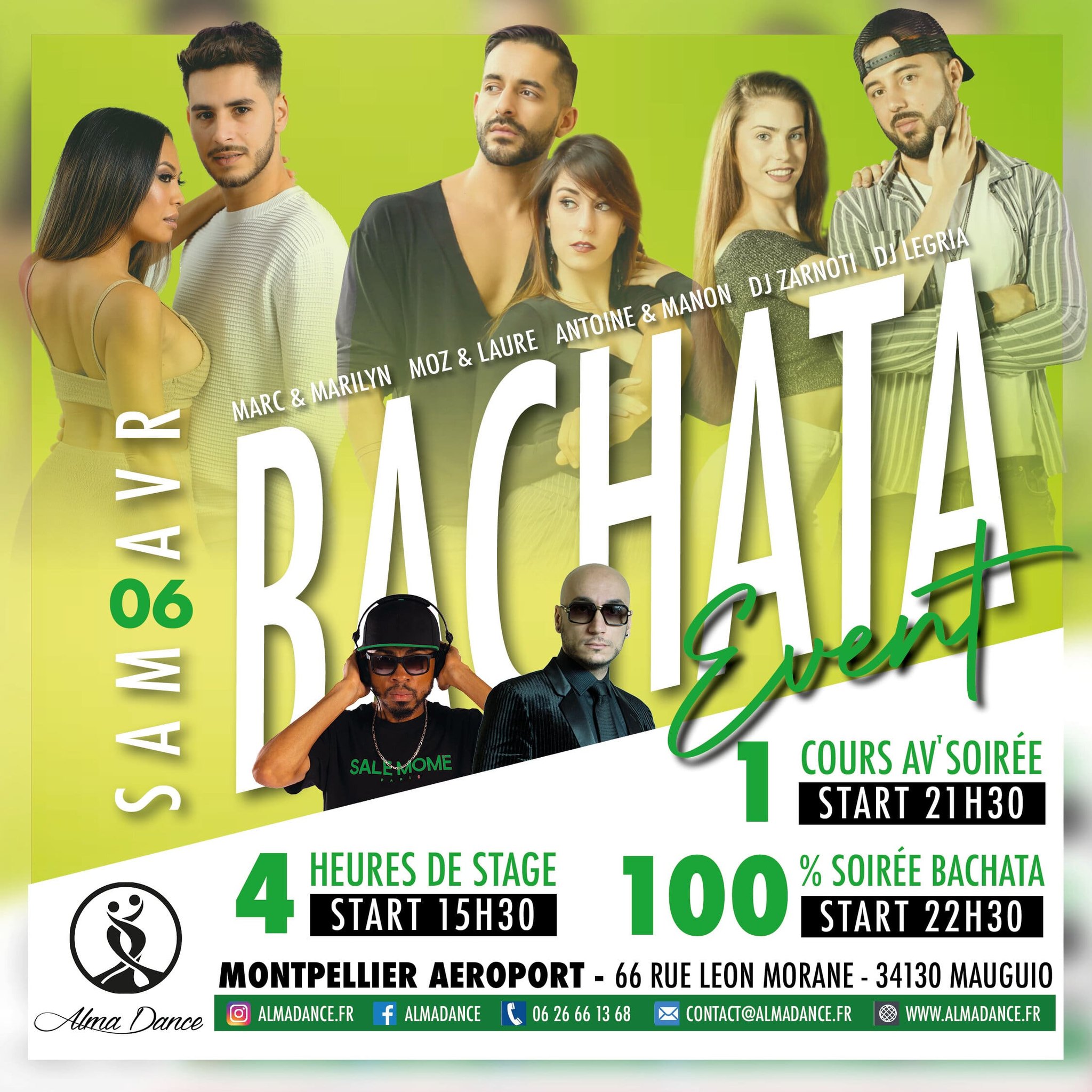 BACHATA EVENT - STAGE ET SOIRÉE - ALMA DANCE