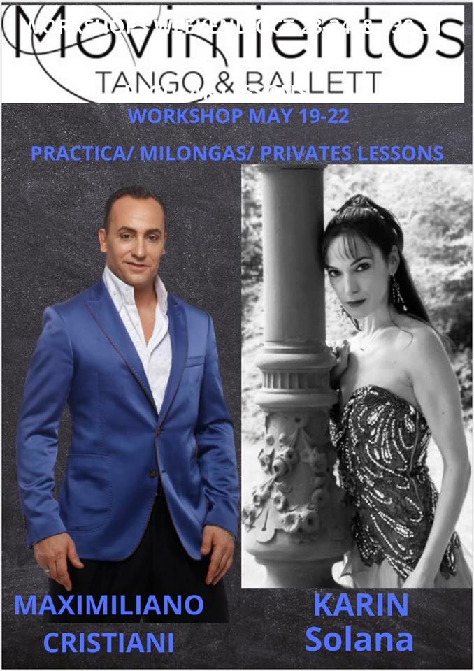 Wochenende mit Maximiliano Cristiani und Karin Solana im Movimientos 19.-22. Mai