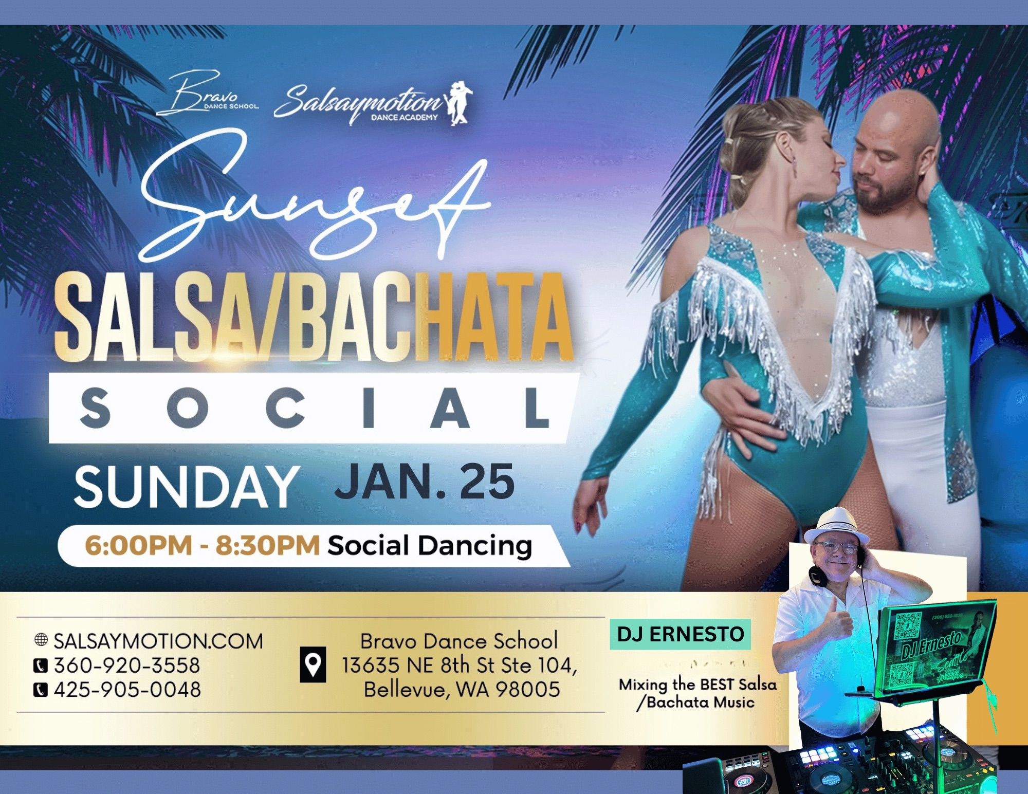 Sunset Salsa Bachata Social w DJ Ernesto