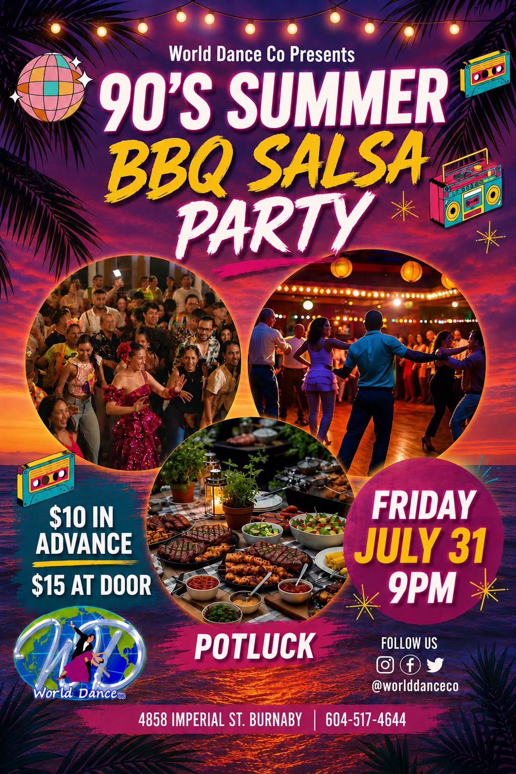ππ 90'S SUMMER BBQ SALSA PARTY ππ
