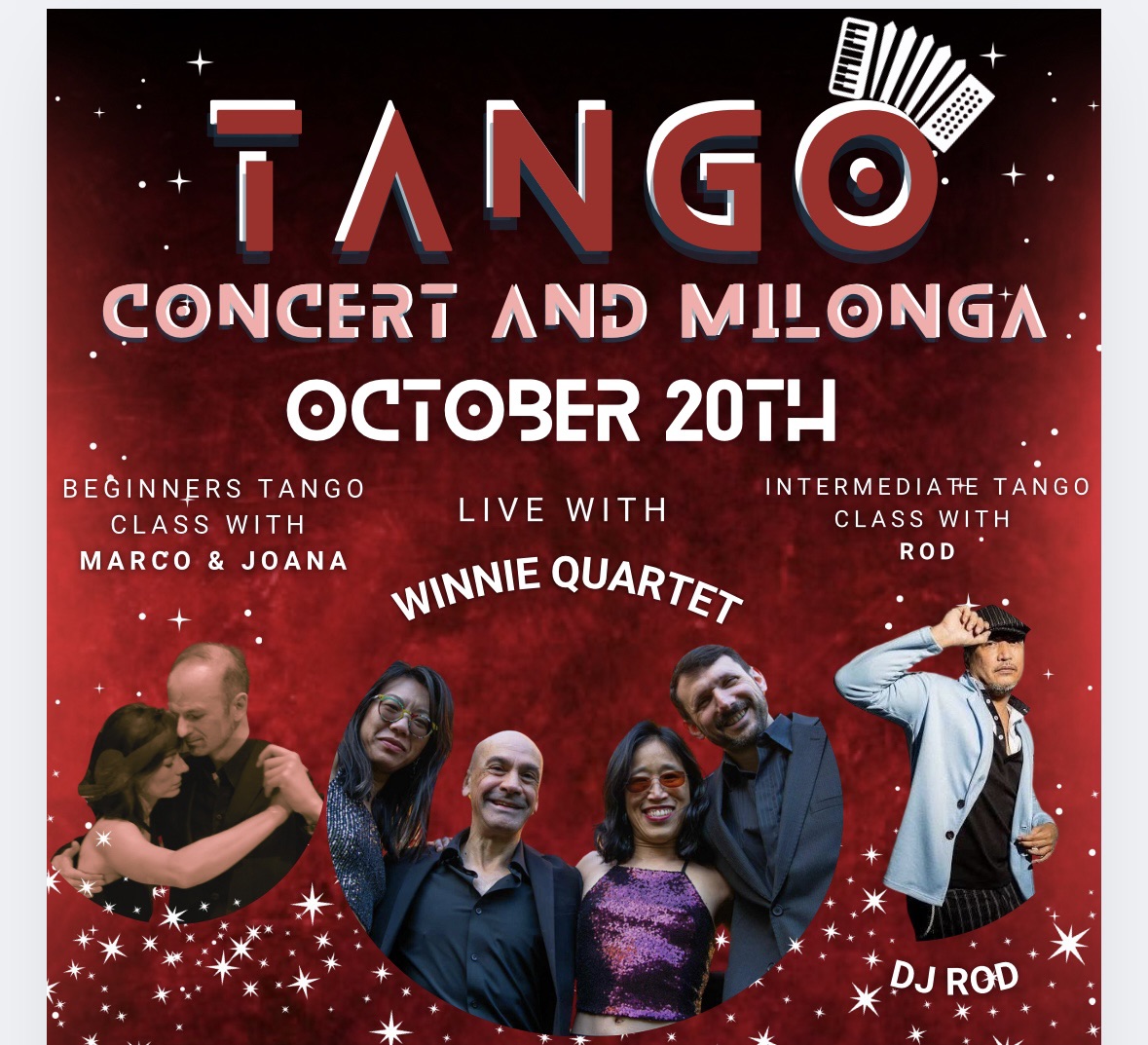 Milonga with live music by Winnie Quartet