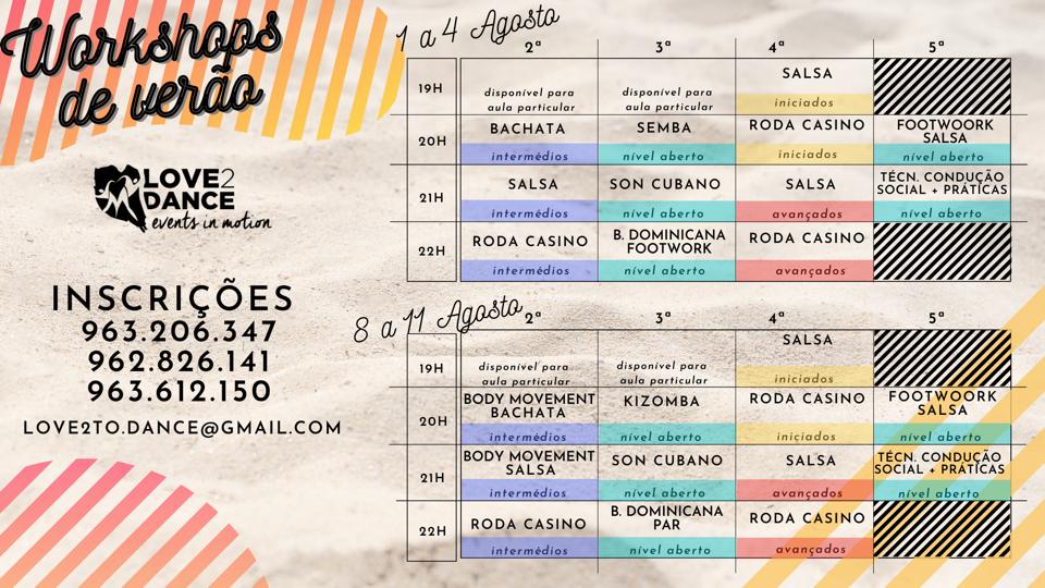Workshop de verão- Love2dance