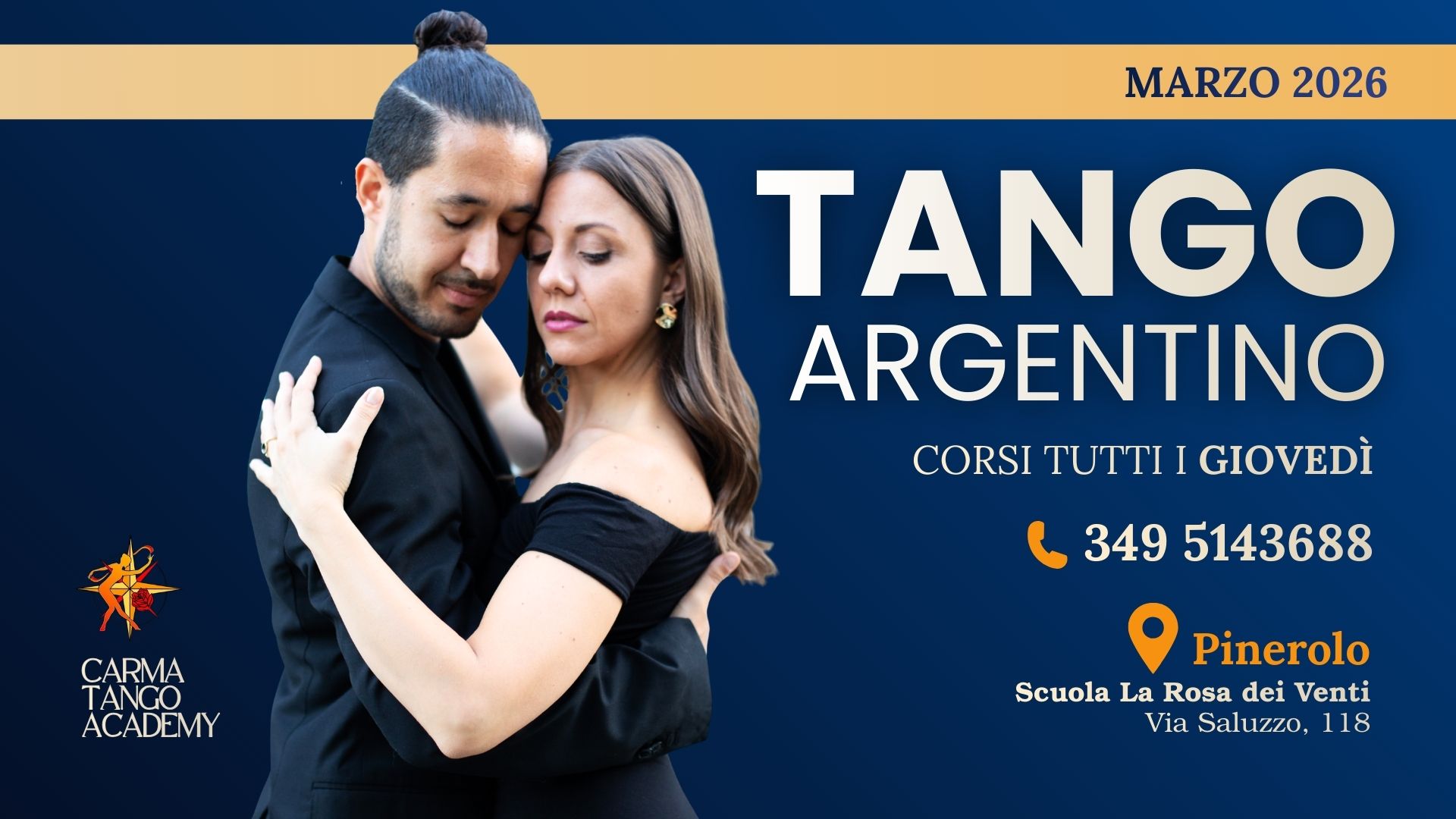 Corsi di Tango Argentino a Pinerolo - Tutti i giovedรฌ ๐