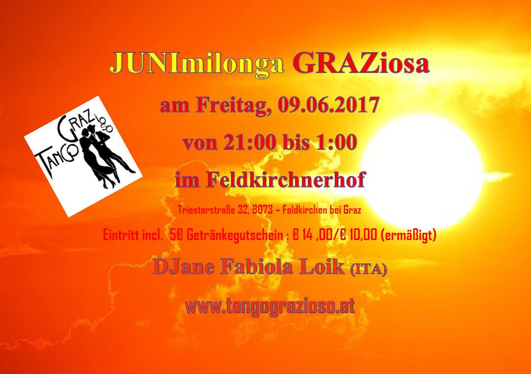 Milonga im Feldkirchnerhof - JUNImilonga GRAZiosa