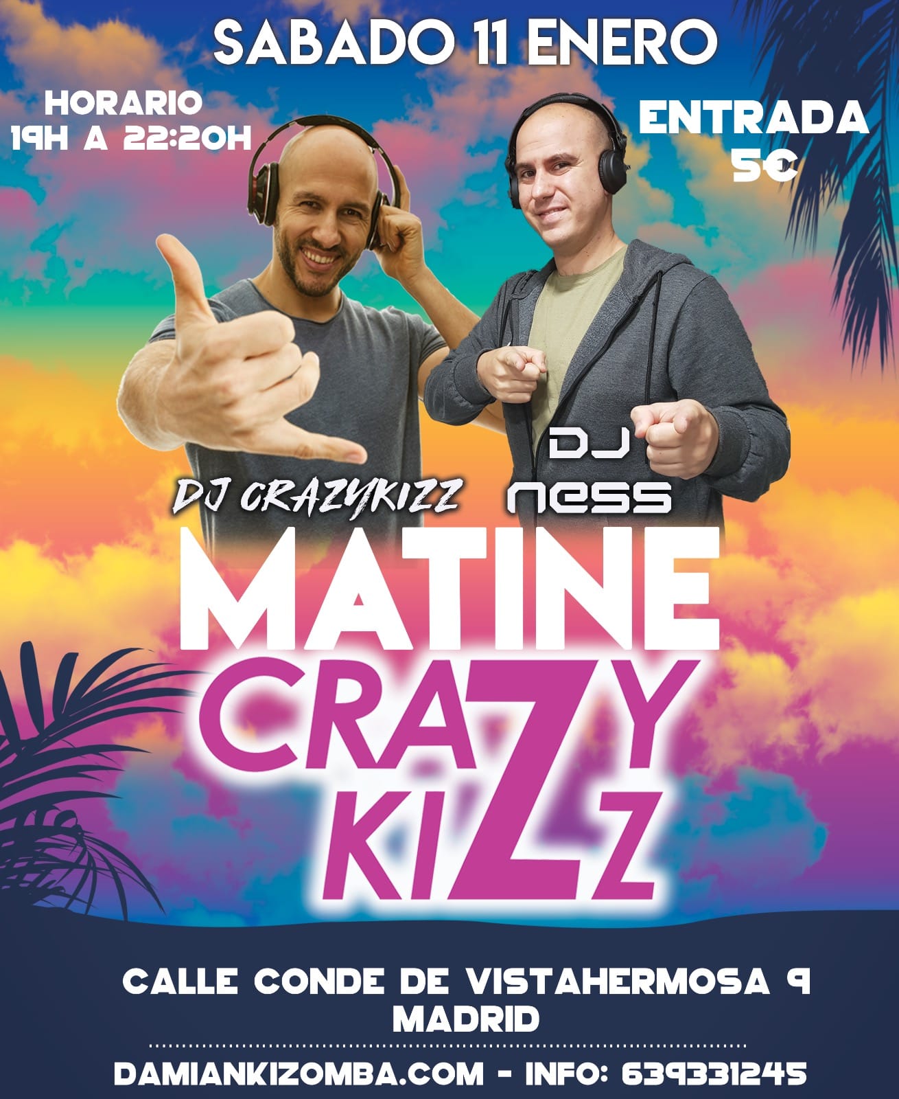 Matine Kizomba Crazykizz, kizomba 11 enero