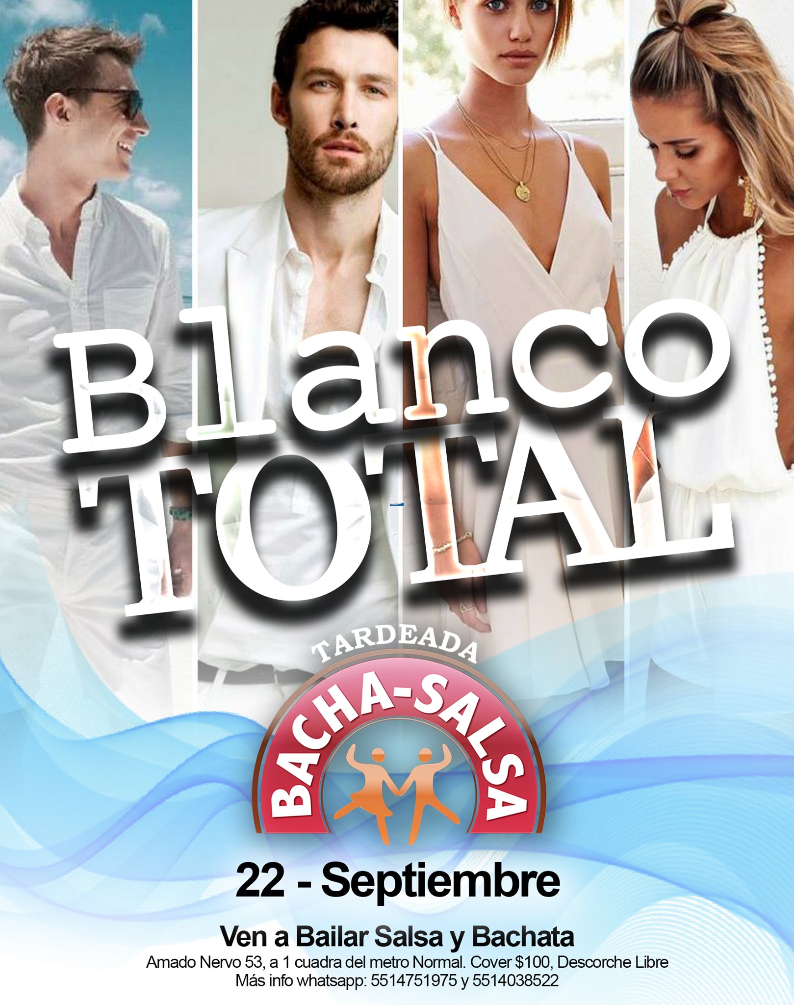 Tardeada Bacha-Salsa Blanco Total Domingo 22 de Septiembre