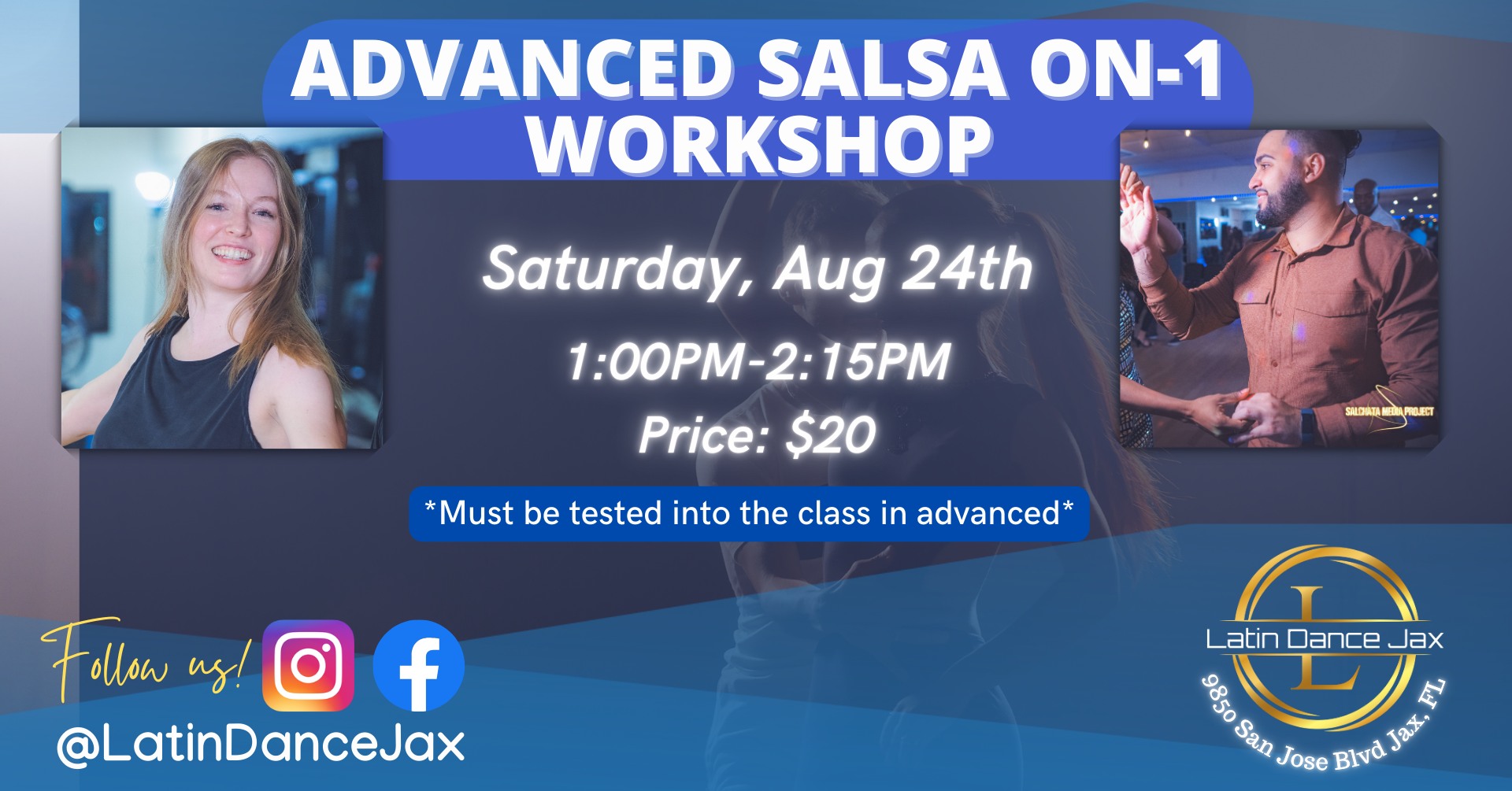Advanced Salsa On-1 Workshop Aug - LDJ