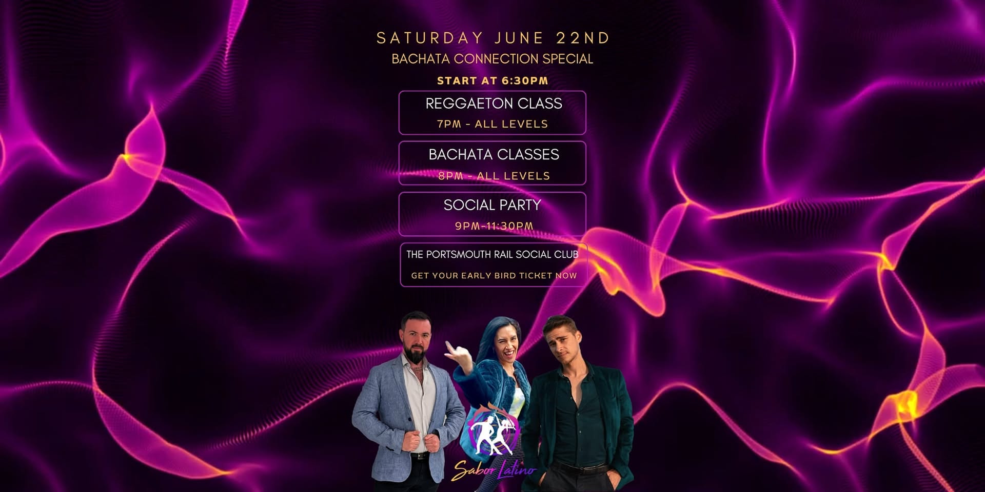 Sabor Latino ✨June Special - Saturday 22nd✨ Reggaeton and Bachata connection workshops