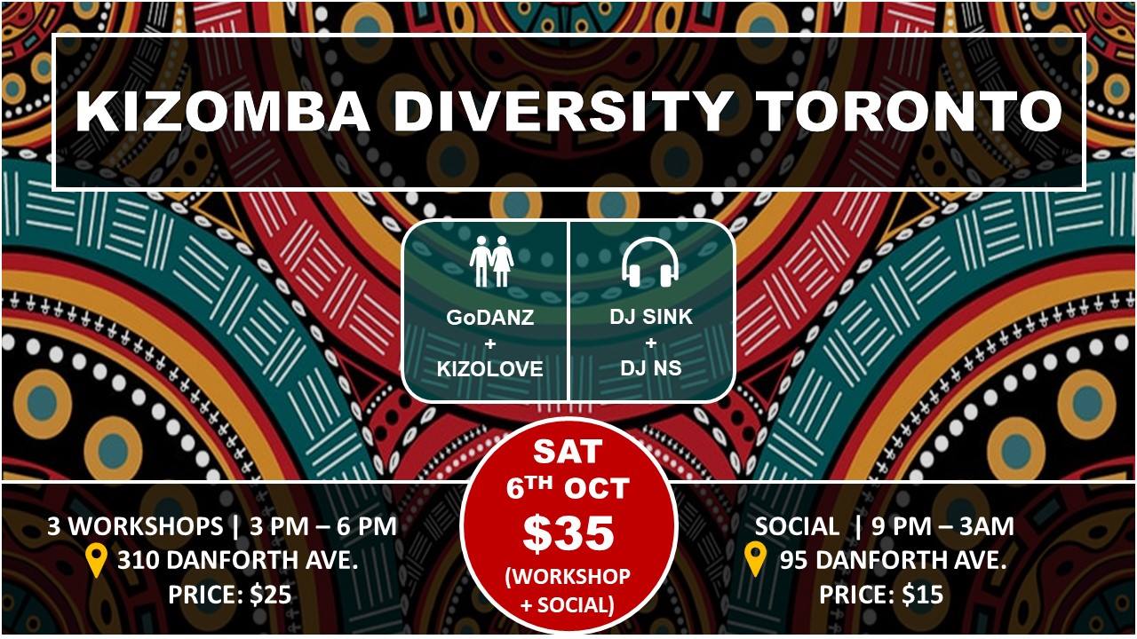 Kizomba Diversity Toronto Sat Jan 12th