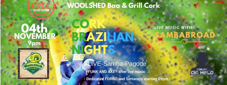 Cork Brazilian Nights - Live Samba & Pagode - Free Entrance!
