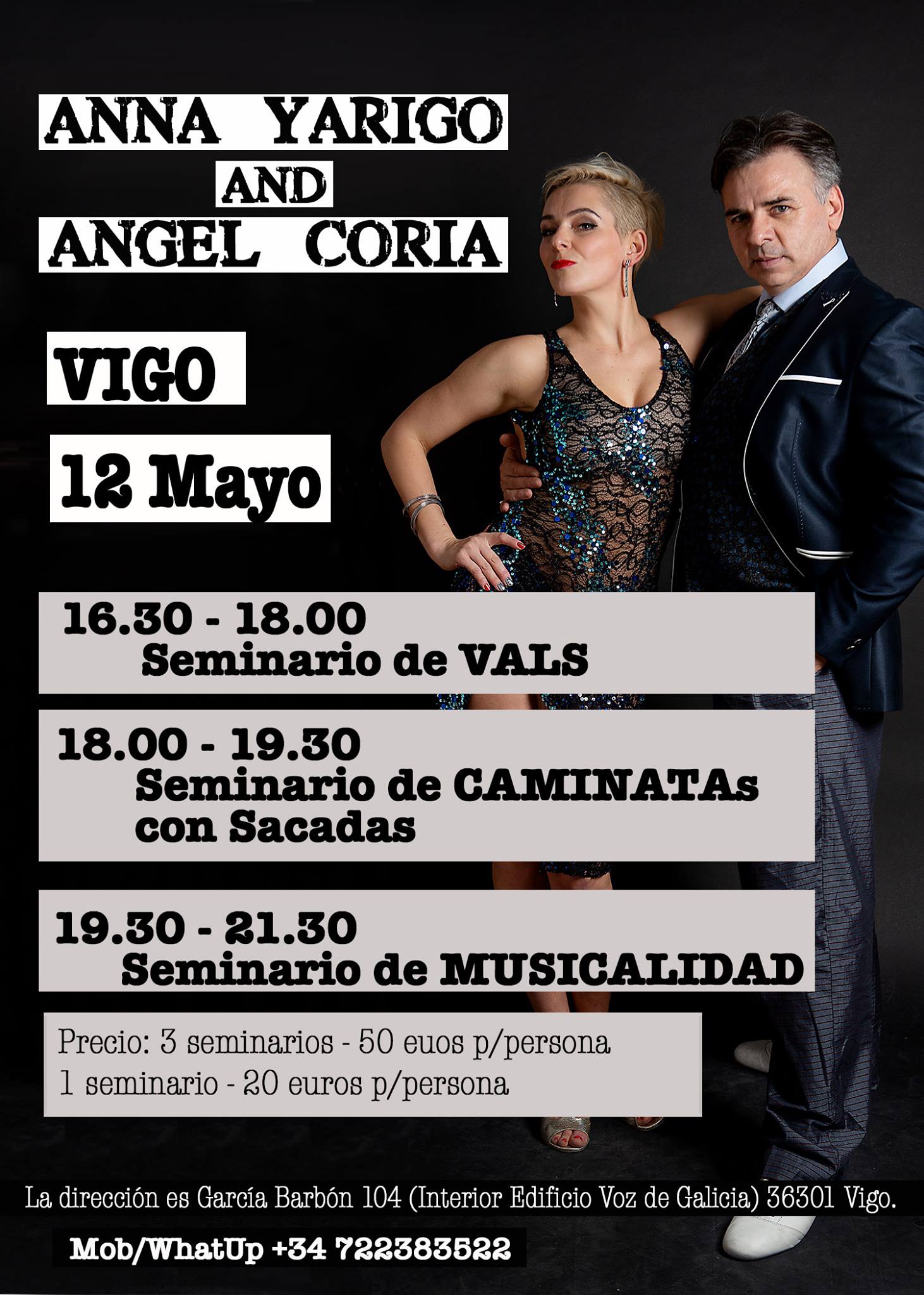 12 Mayo Seminario de tango con Angel Coria