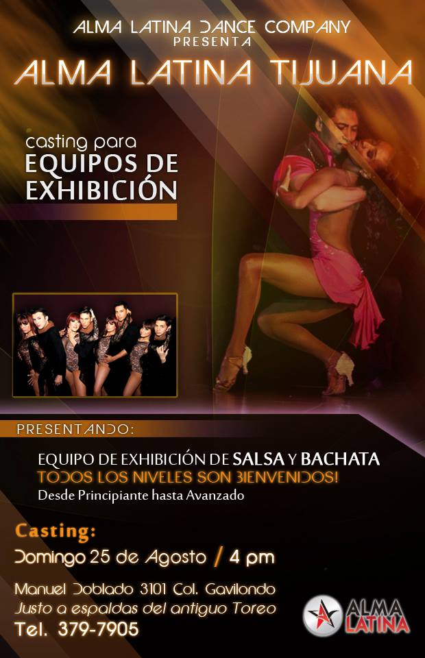 AL Tijuana BACHATA SALSA Casting EQUIPOS COREOGRAFICOS