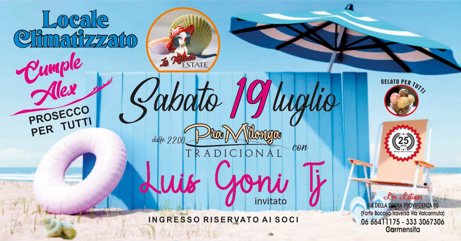 La tradicional del sábado a la ‘fresca’Mirada con la musica di Luis Goñi 🇦🇷🇦🇷💃