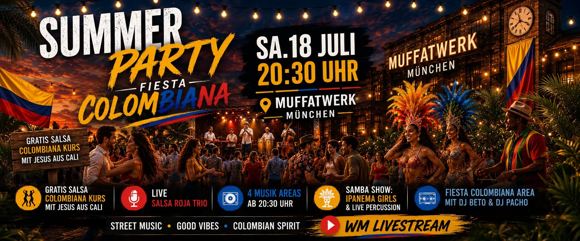🎉 FIESTA COLOMBIANA - SUMMER PARTY 🎉