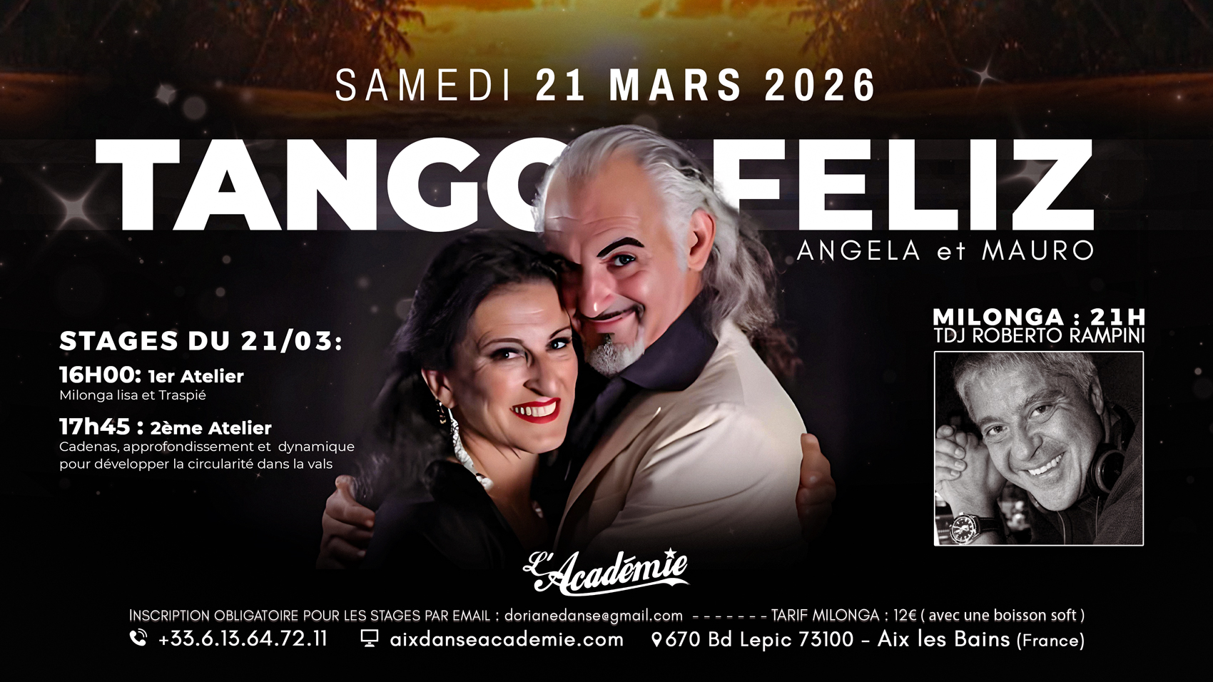 Tango Feliz - Stages & Milonga à l'Académie