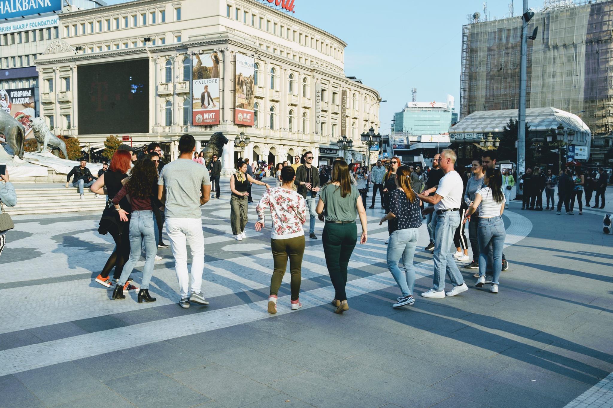 International Rueda de Casino Flash Mob Skopje Macedonia 2025