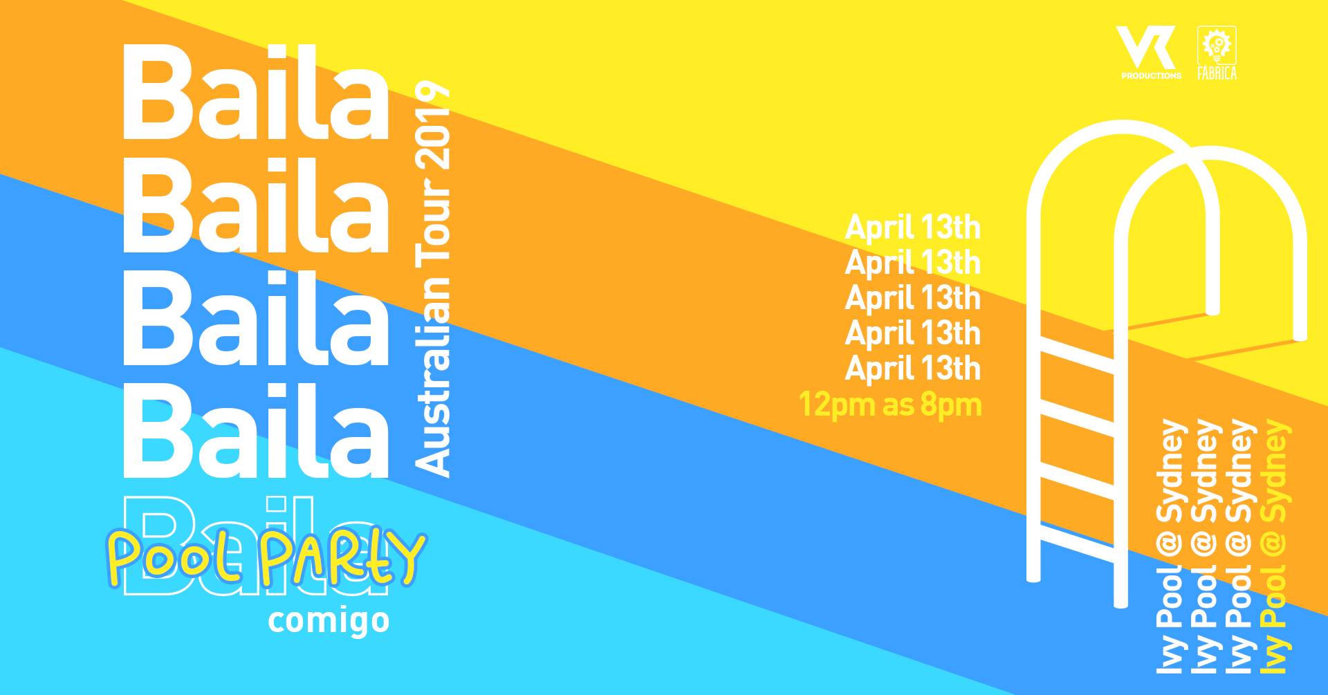 Baila Comigo Pool Party Australia