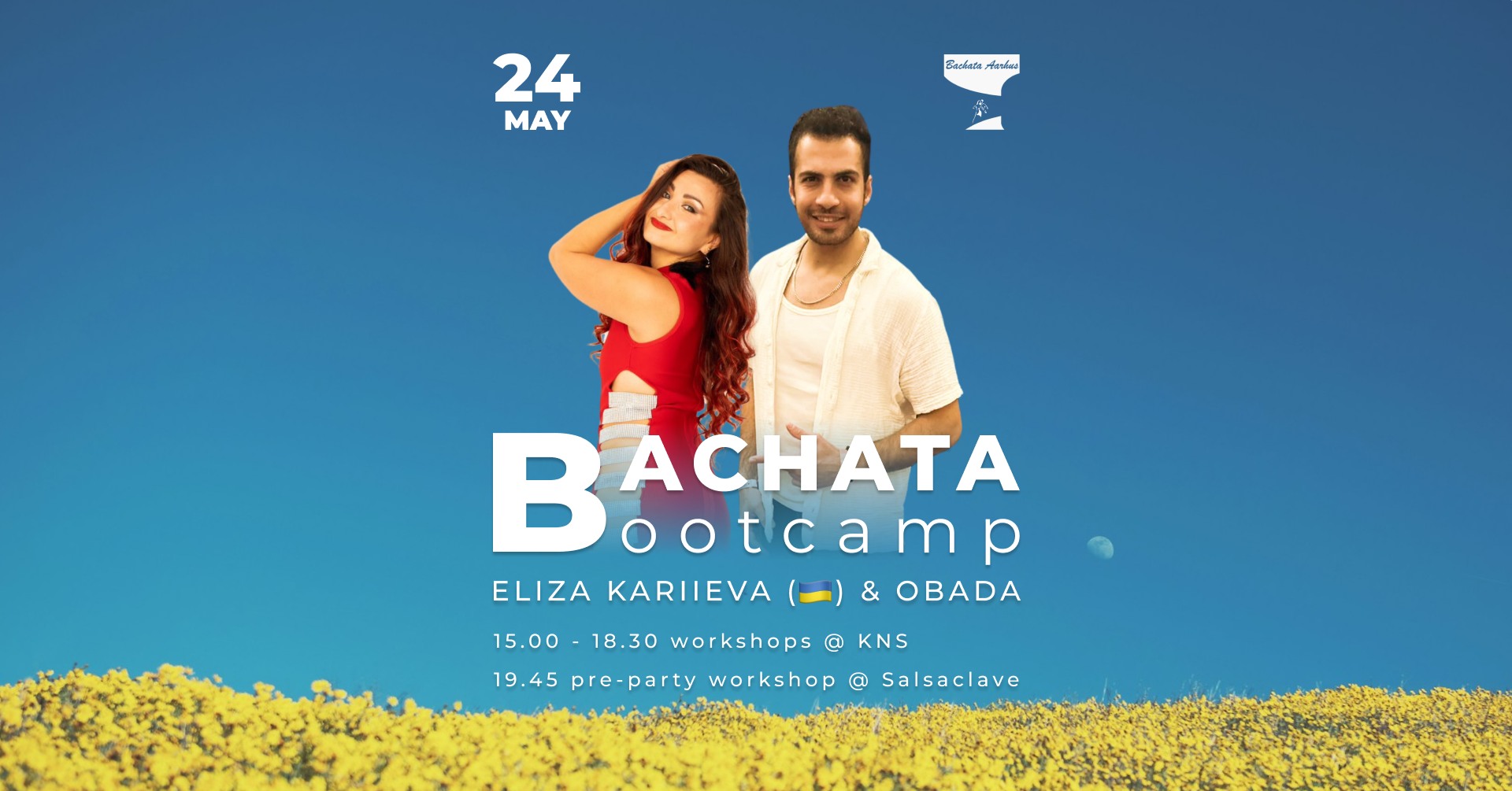 Bachata Bootcamp with Eliza ๐บ๐ฆ & Obada ๐ฉ๐ฐ Collab with Salsaclave!