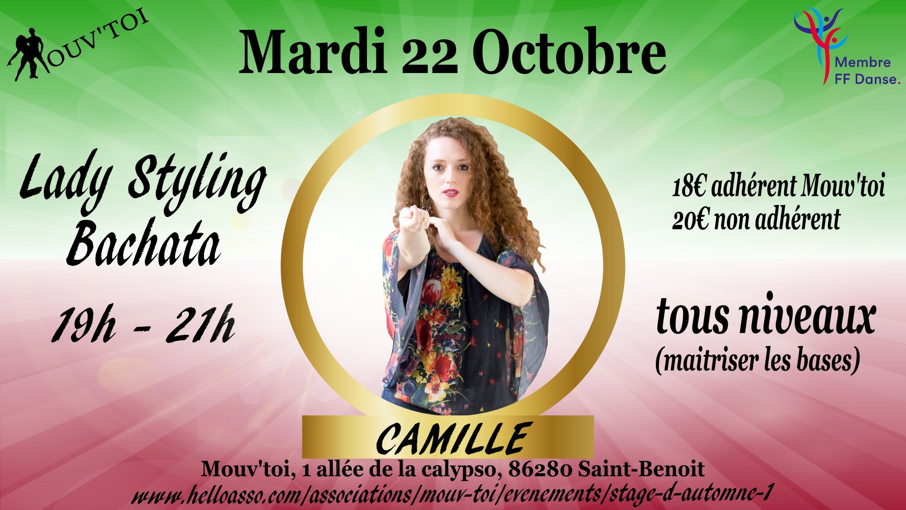 Stage Lady Styling Bachata - mardi 22 otobre