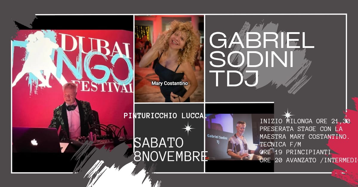 La Milonga Argentina con Gabriel Sodini "gabisoda" tdj. La tecnica di Mary in preserata!