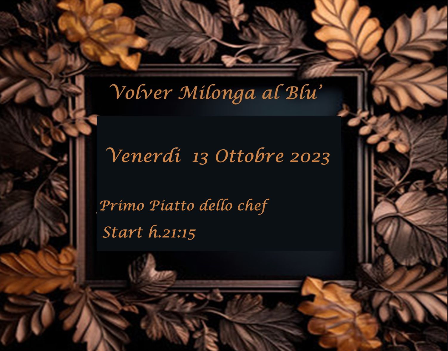 Bari 13 Ottobre Volver Milonga al Blu