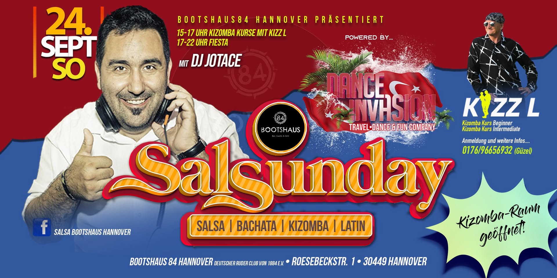 SalSunday mit Dj Jotace - Kizomba Kurs mit KIZZ L