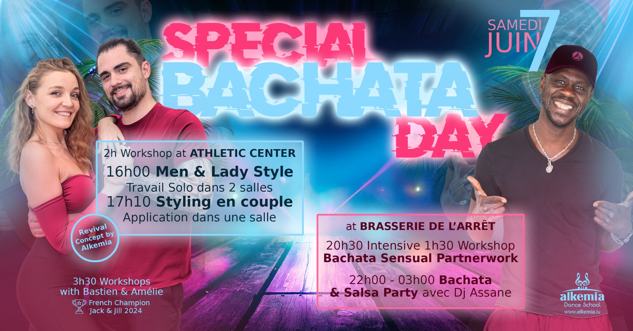 Special Bachata Day In Luxembourg with Bastien & Amelie. Special Concept, and SB Party at Brasserie