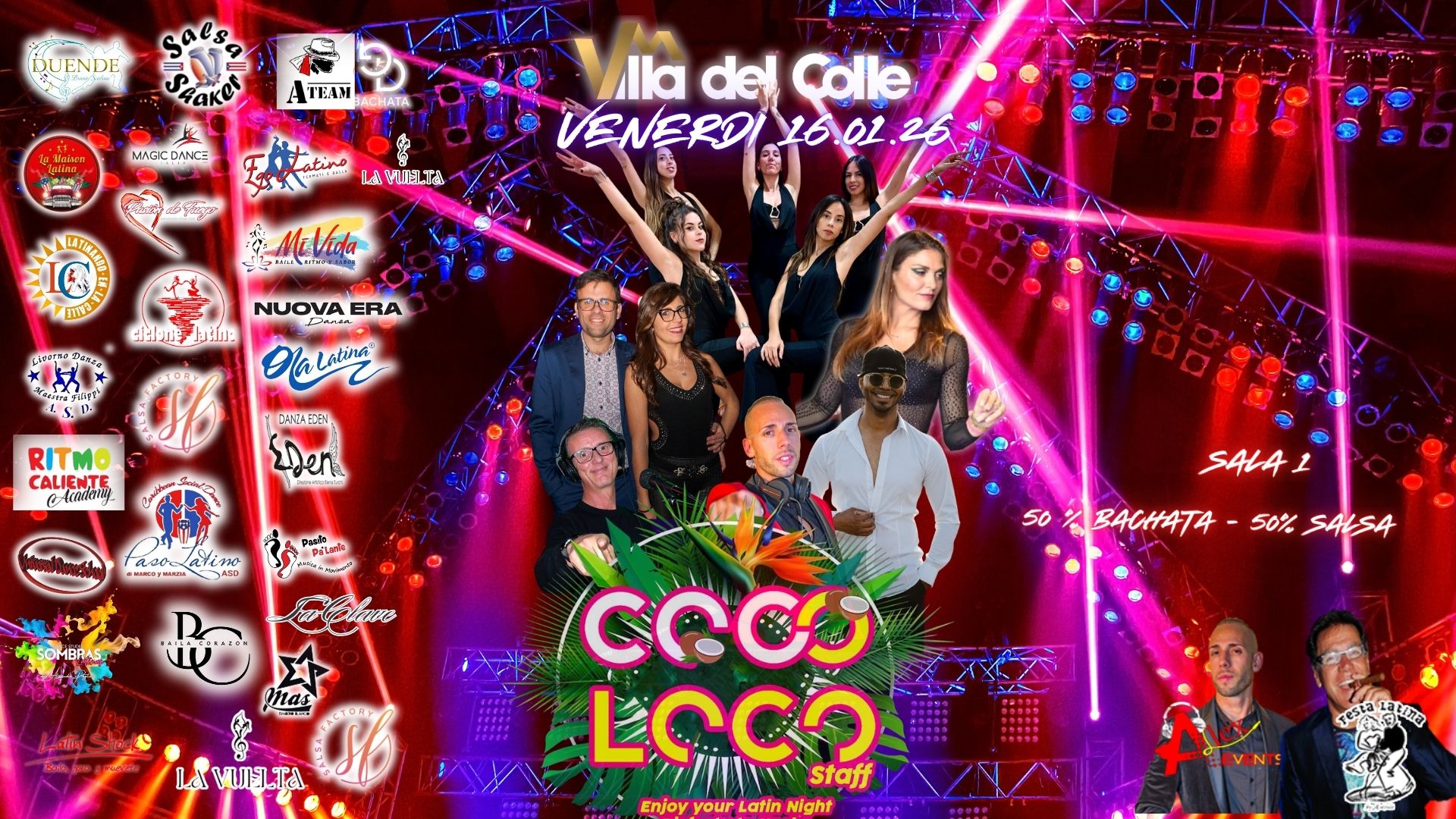 Venerdi 16 01 26 CocoLoco Latino @Villa del Colle