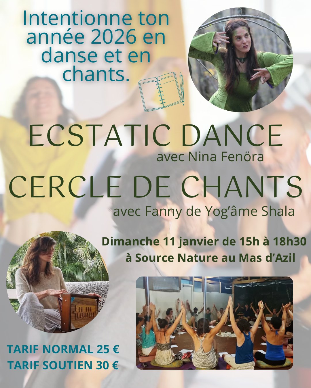 Ecstatic dance et chant - Intention avec Fanny & Nina