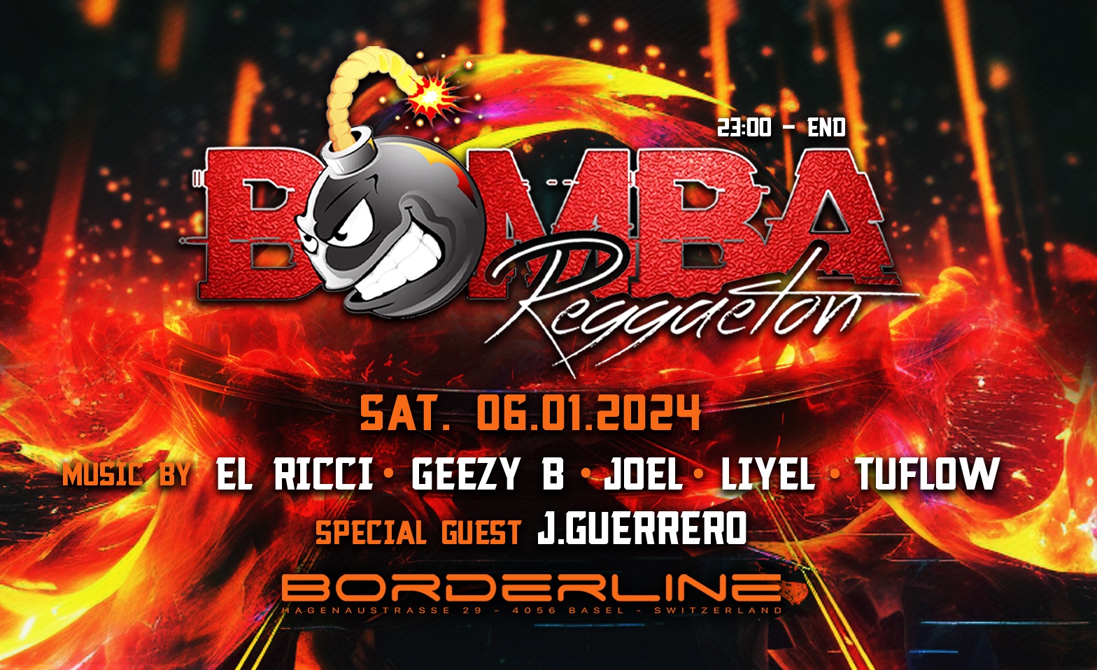 BOMBA REGGAETON 乄 06.01.24 @ Borderline, Basel