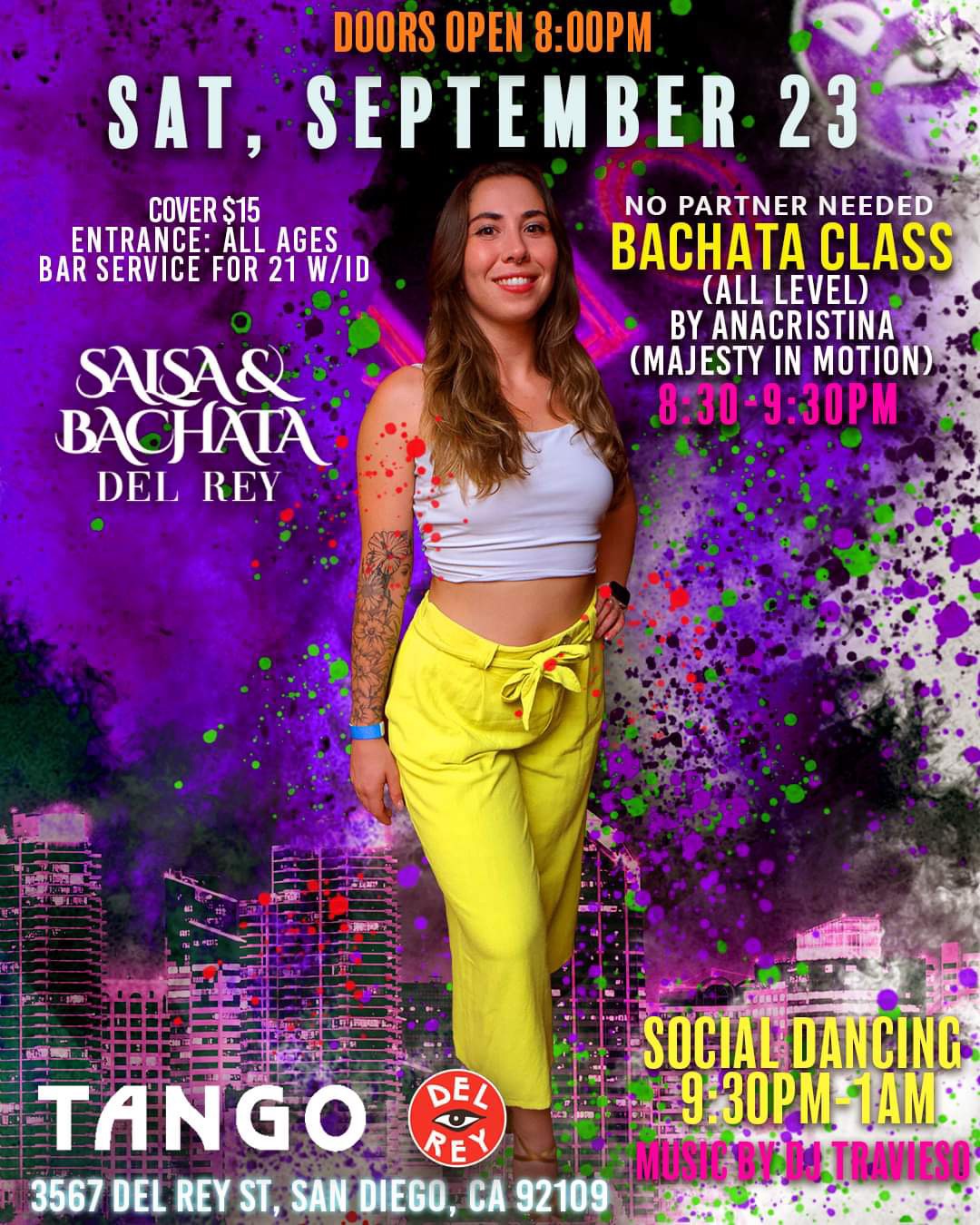 Salsa & Bachata del Rey SAT, SEP 23