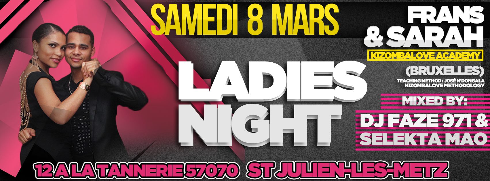 LADIES NIGHT (SOIRÉE KIZOMBA & MORE) SAM.8.MARS @ MILI'S CAFÉ (ST JULIEN)