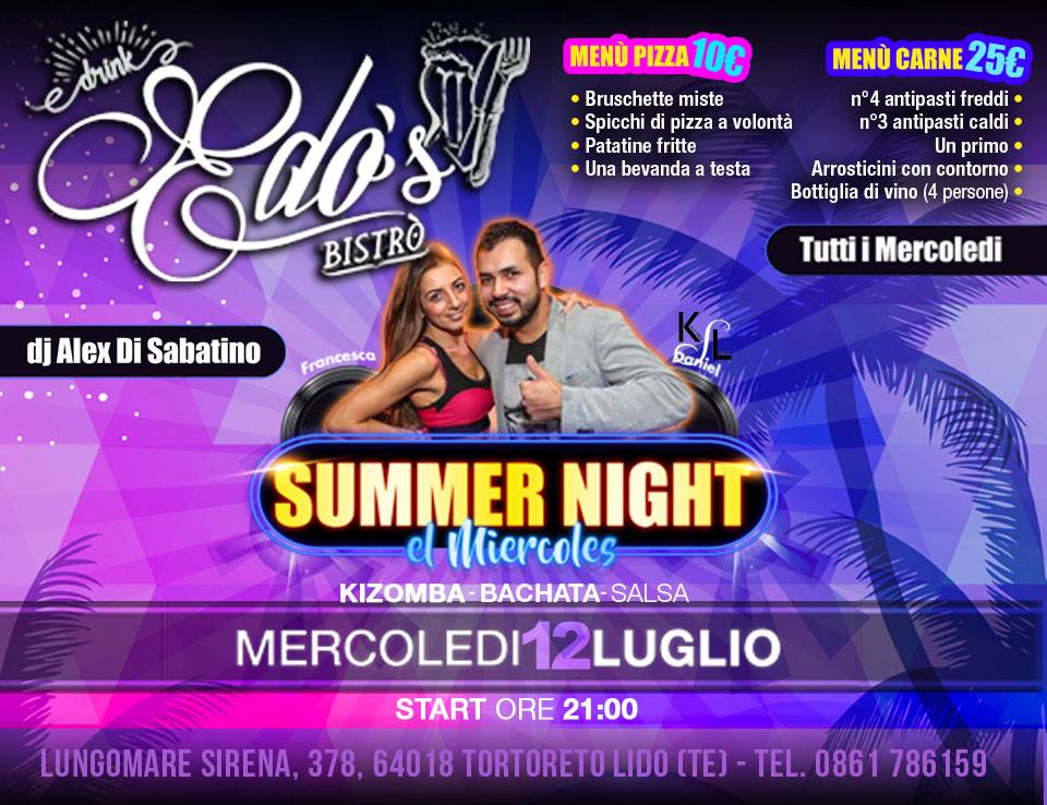 Summer Nights El Miercoles Kizomba & Caraibico