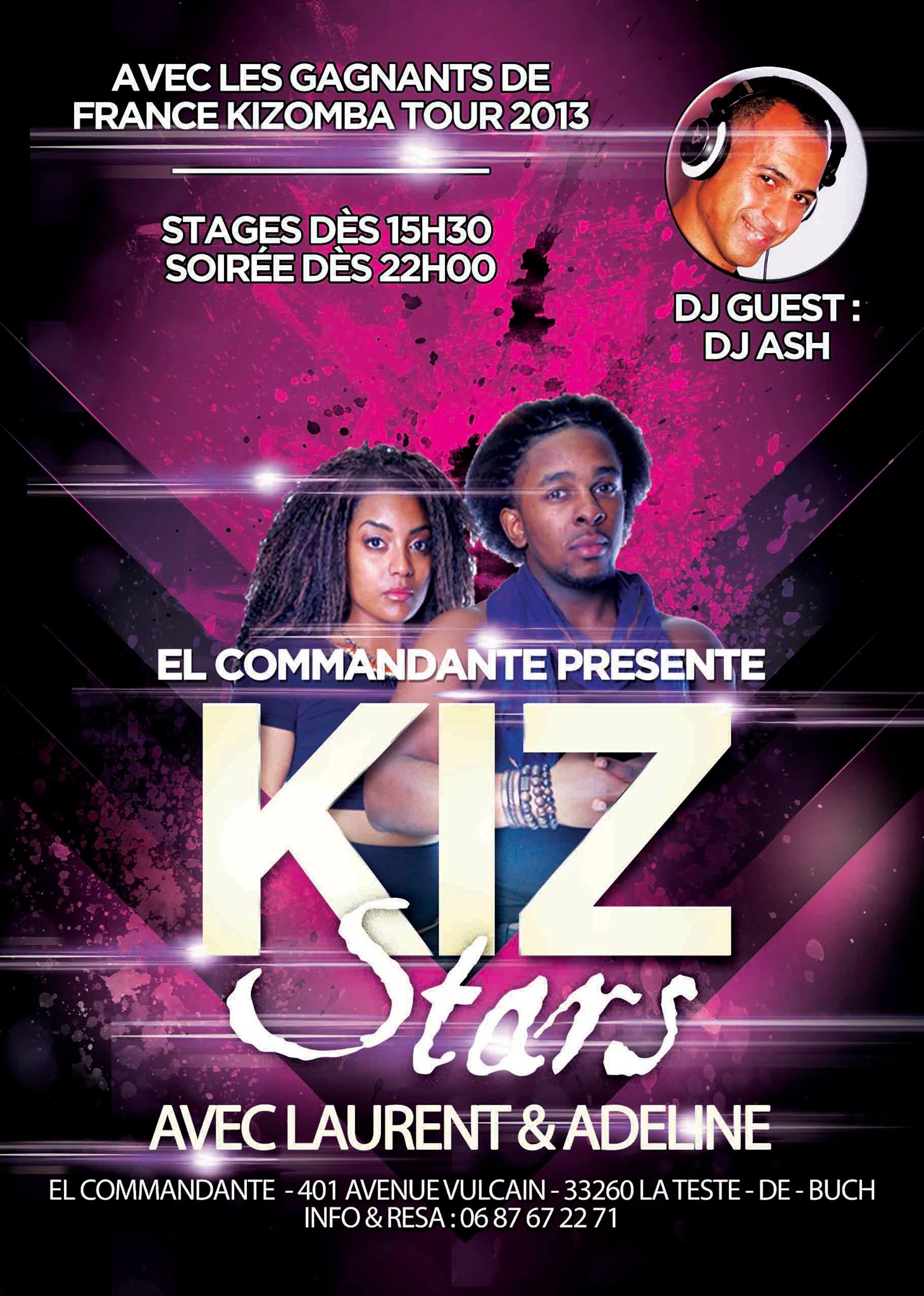 KIZ STARS avec Laurent & Adeline : Gagnants Du FRANCE KIZOMBA TOUR 2013