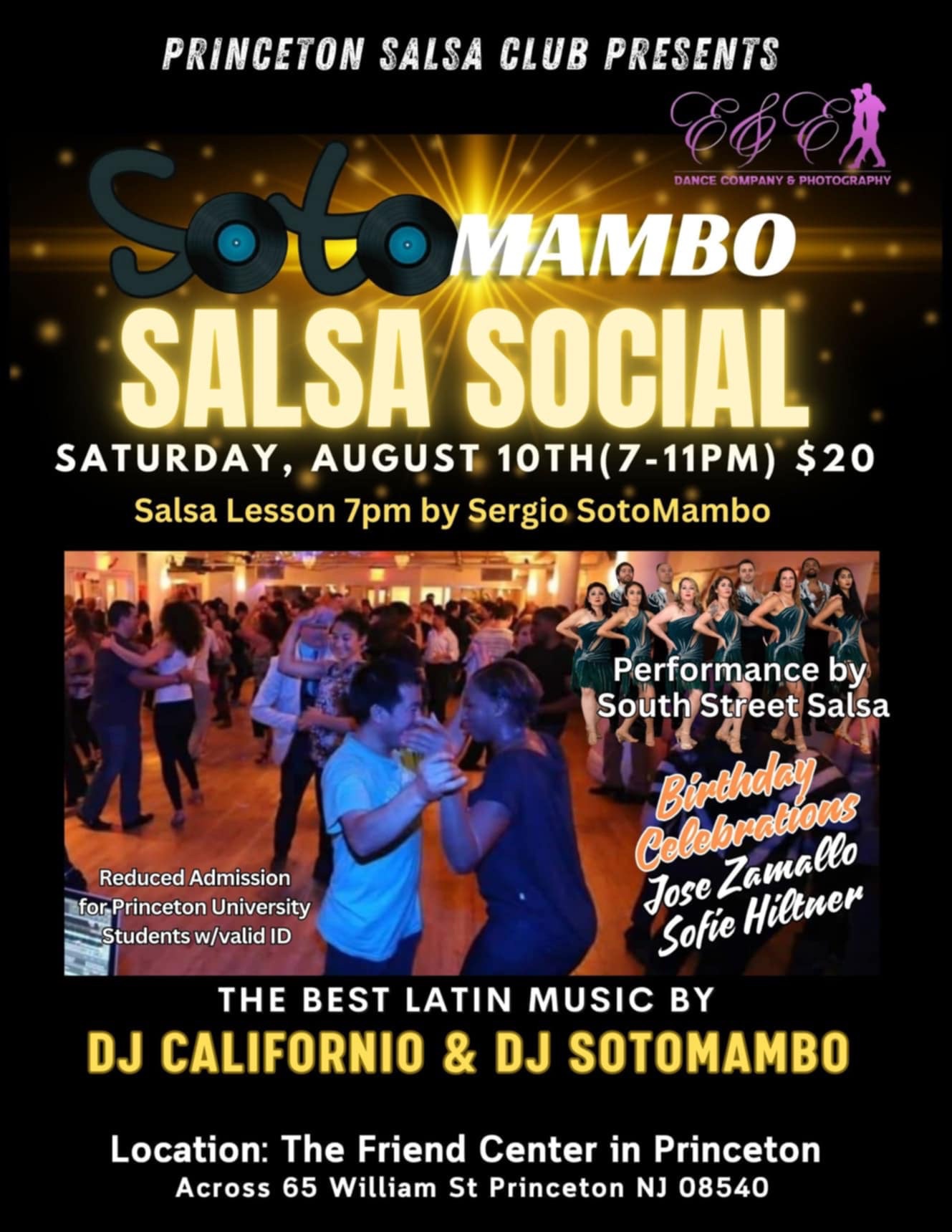SotoMambo Salsa Social, Celebrating Jose’s Birthday