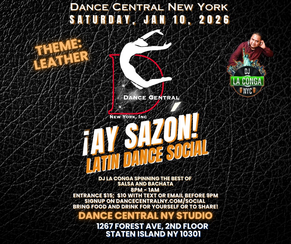 Ay Sazón! Latin Dance Social - Leather edition