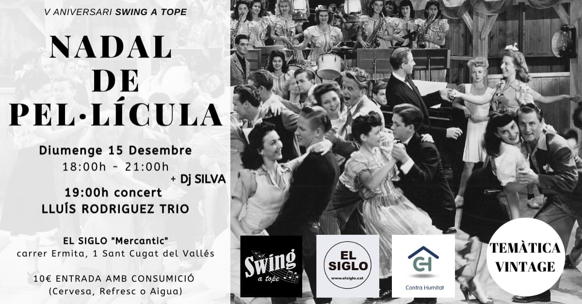 V Aniversari Swing a Tope. Lluís Rodríguez Trio - 15 12 2019