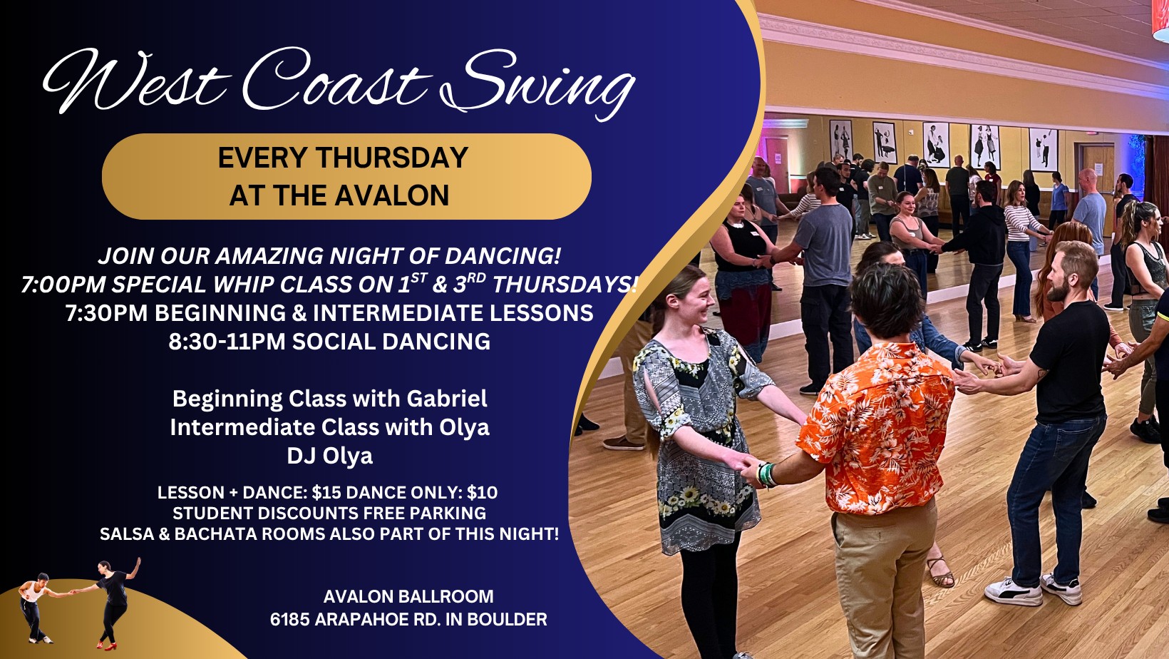 West Coast Swing Thursdays! Olya & Gabriel Teaching Olya DJing!