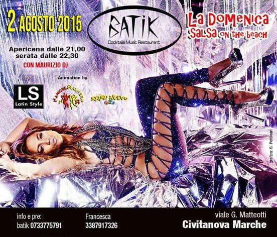 LA DOMENICA DEL BATIK by LATIN STYLE SALSA ON THE BEACH