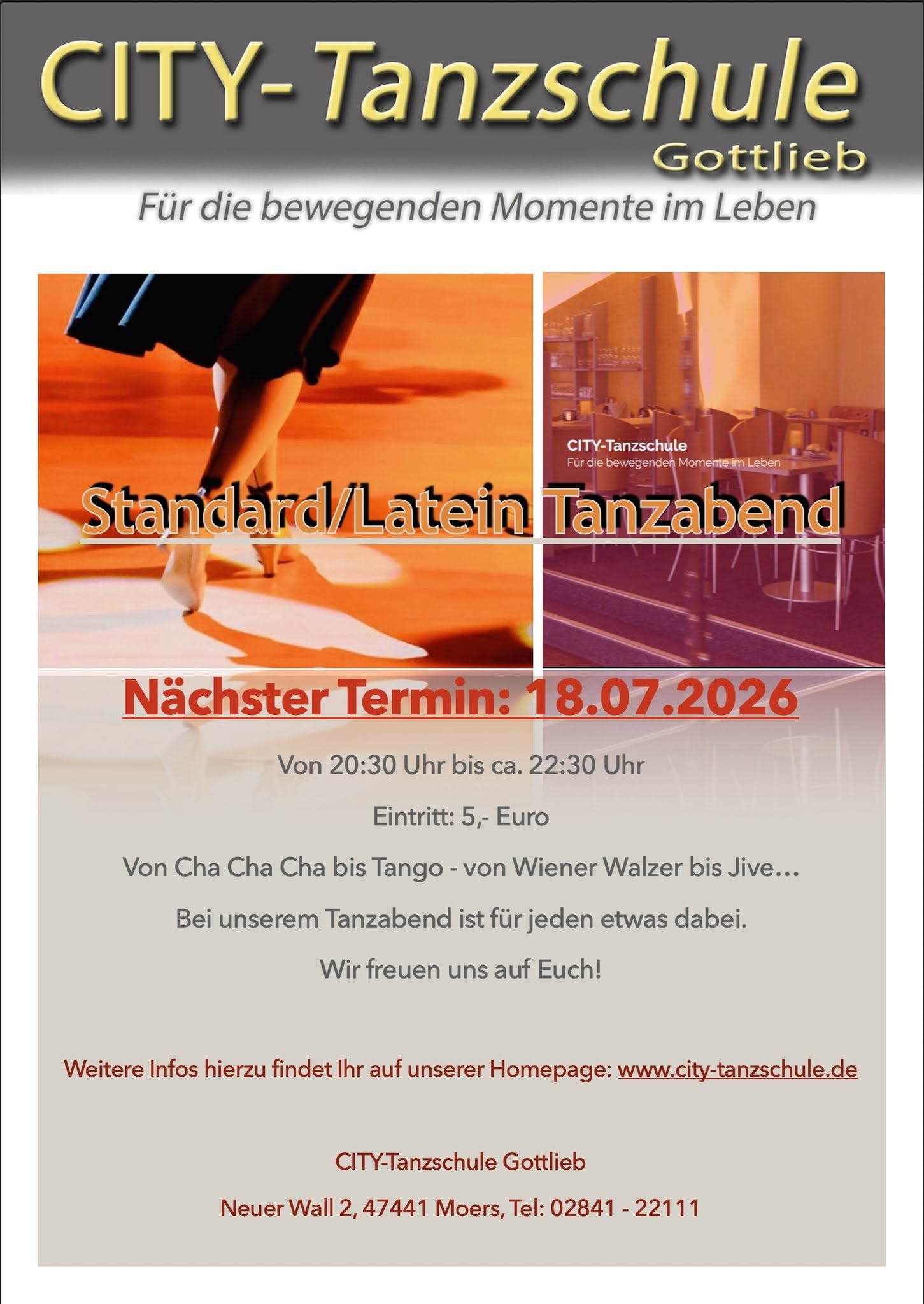 Standard- Latein Tanzabend