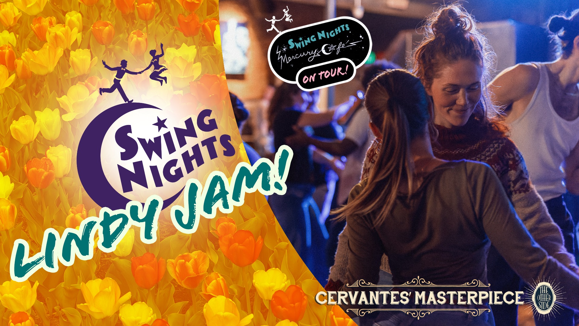 Swing Nights' Lindy Jam at Cervantes' Other Side, w DJ's Alan & Miranda, "Mercury Cafe On Tour!"