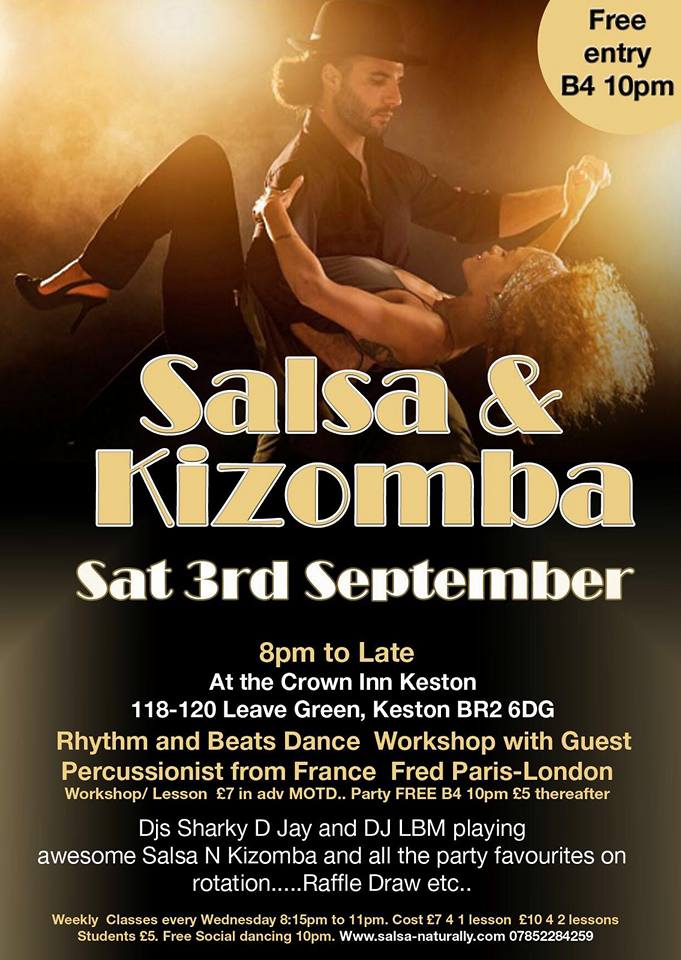 Rhythm and Beats Dance Workshop Salsa & Kizmoba Party!