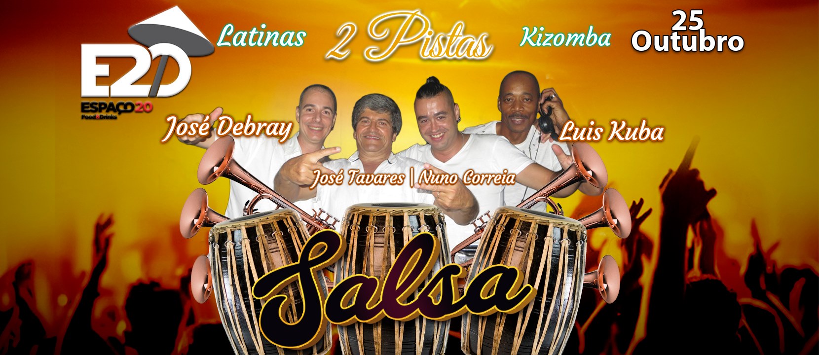 Sexta Latina Espaço 20 Aula aberta Salsa Bruno & Milene