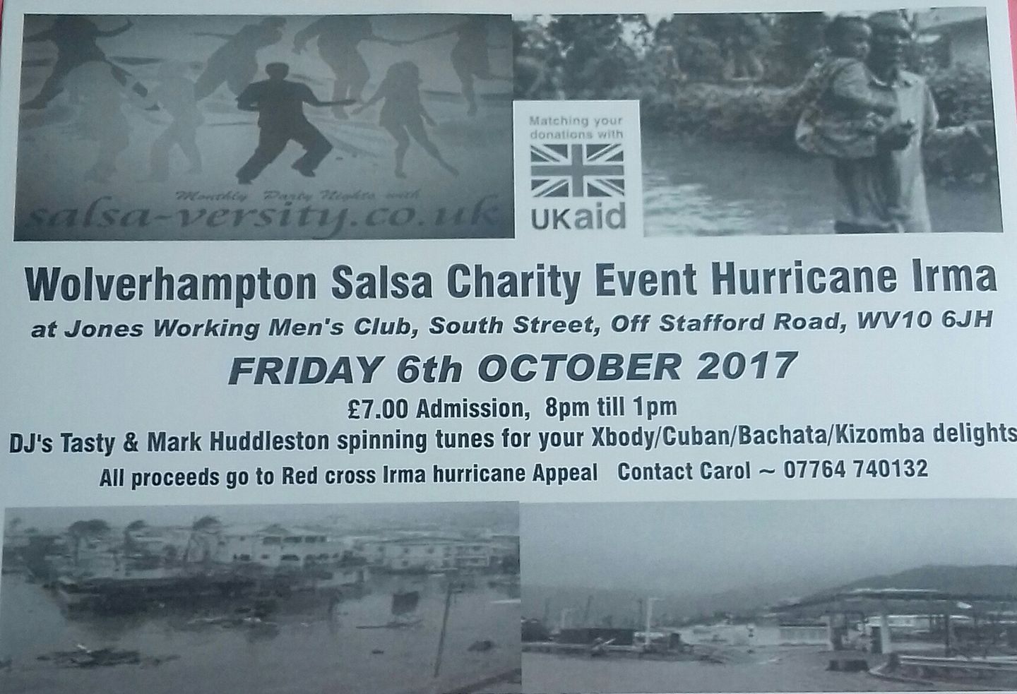 Salsa-versity Hurricane Charity Event For Cuba.