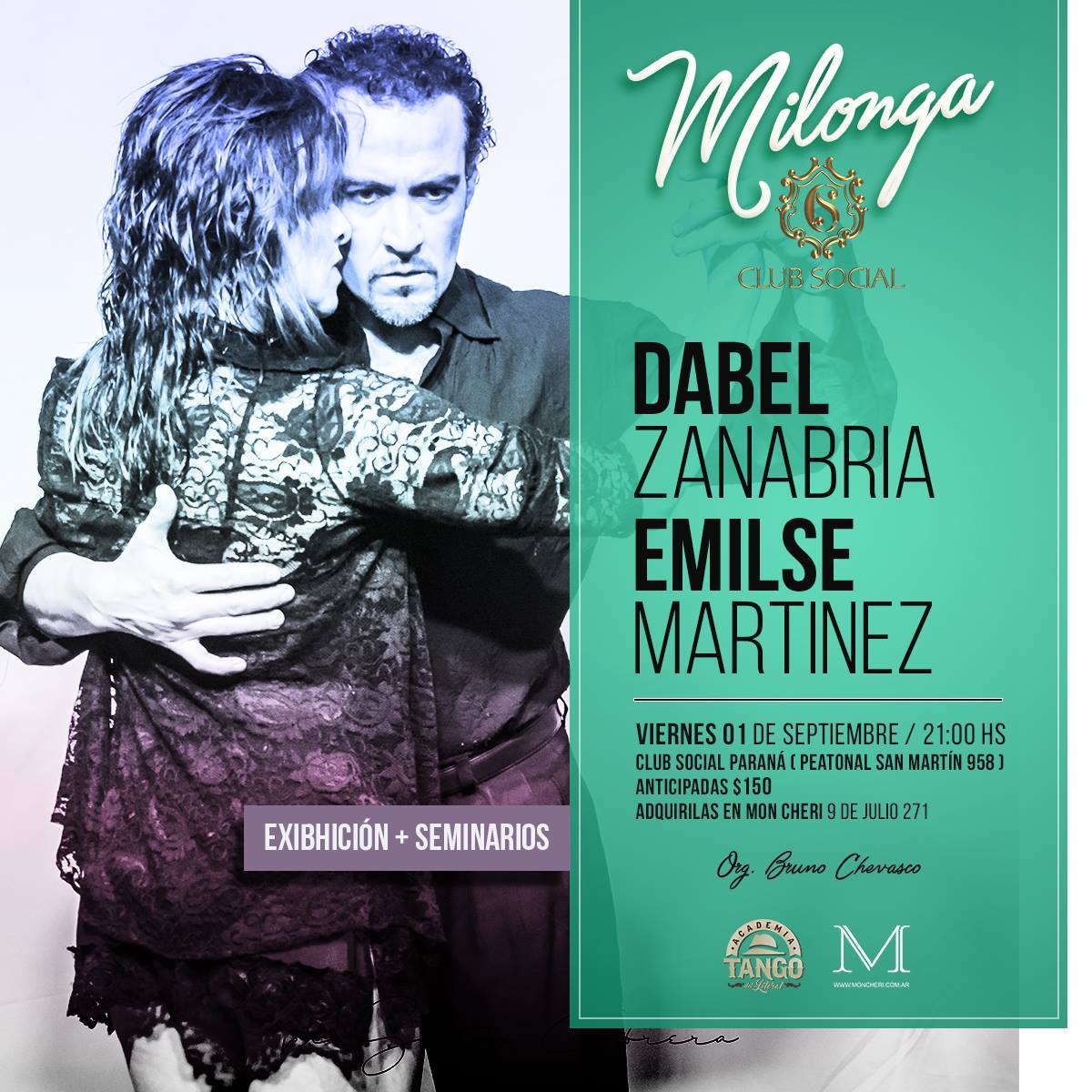 Milonga en el Social con Dabel Zanabria y Emilse Martinez