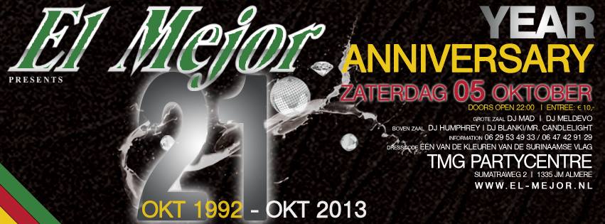 El Mejor - 21 year anniversary