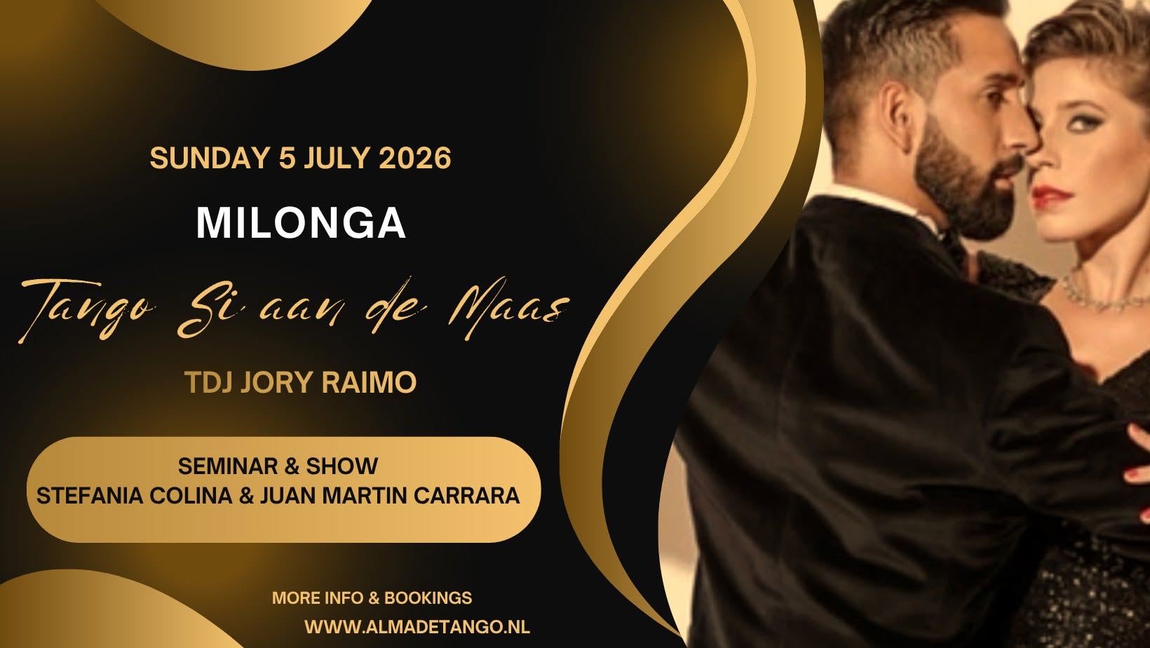Milonga Tango SI aan de Maas Seminar & Show Stefania & Juan