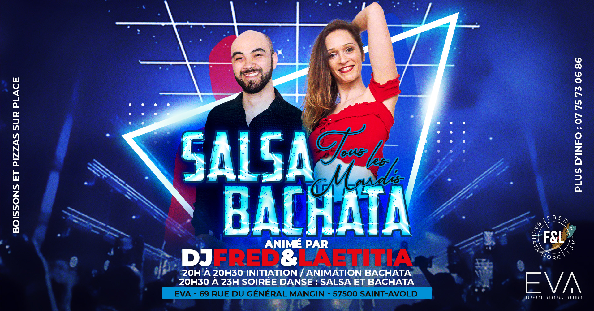 Mardi Salsa & Bachata au EVA