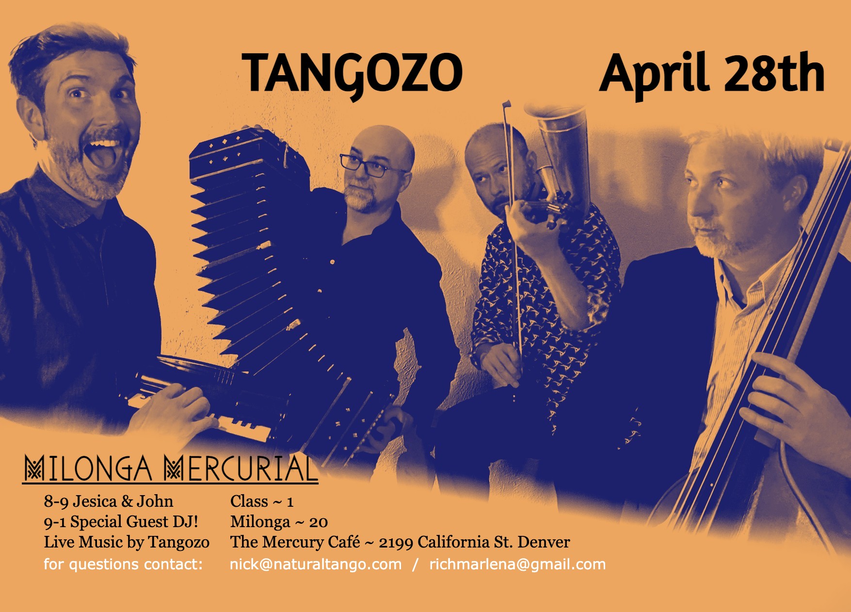 Milonga Mercurial w TANGOZO!